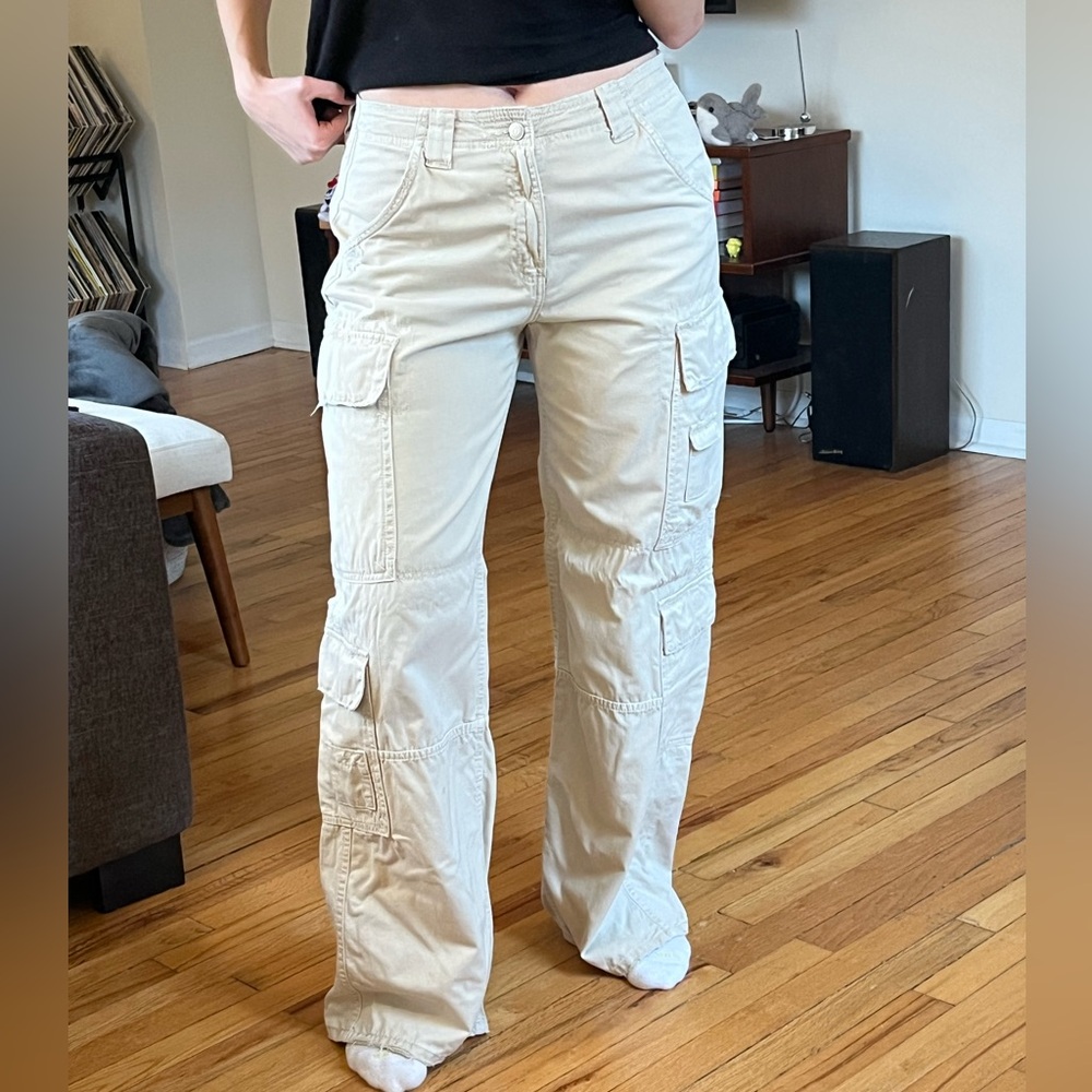Zara Beige Casual Trousers